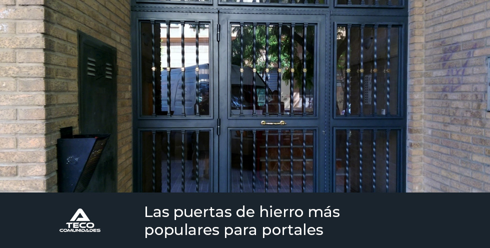 Las puertas de hierro más populares para portales